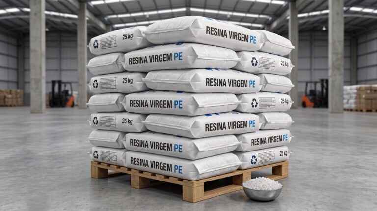 Resina virgem paletizada